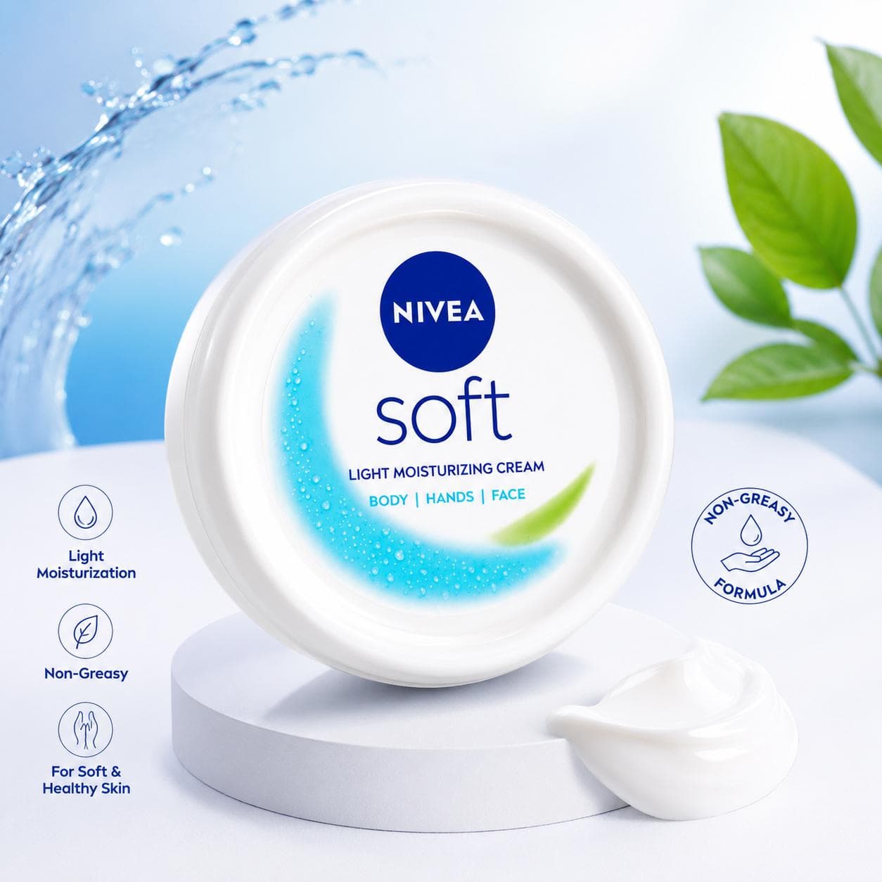NIVEA SOFT LIGTH MOISTURIZING CREAM 100ml
