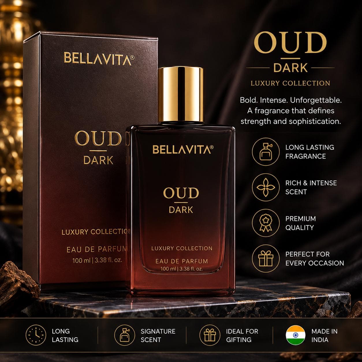 BELLAVITA OUD DARK PARFUM 100ml