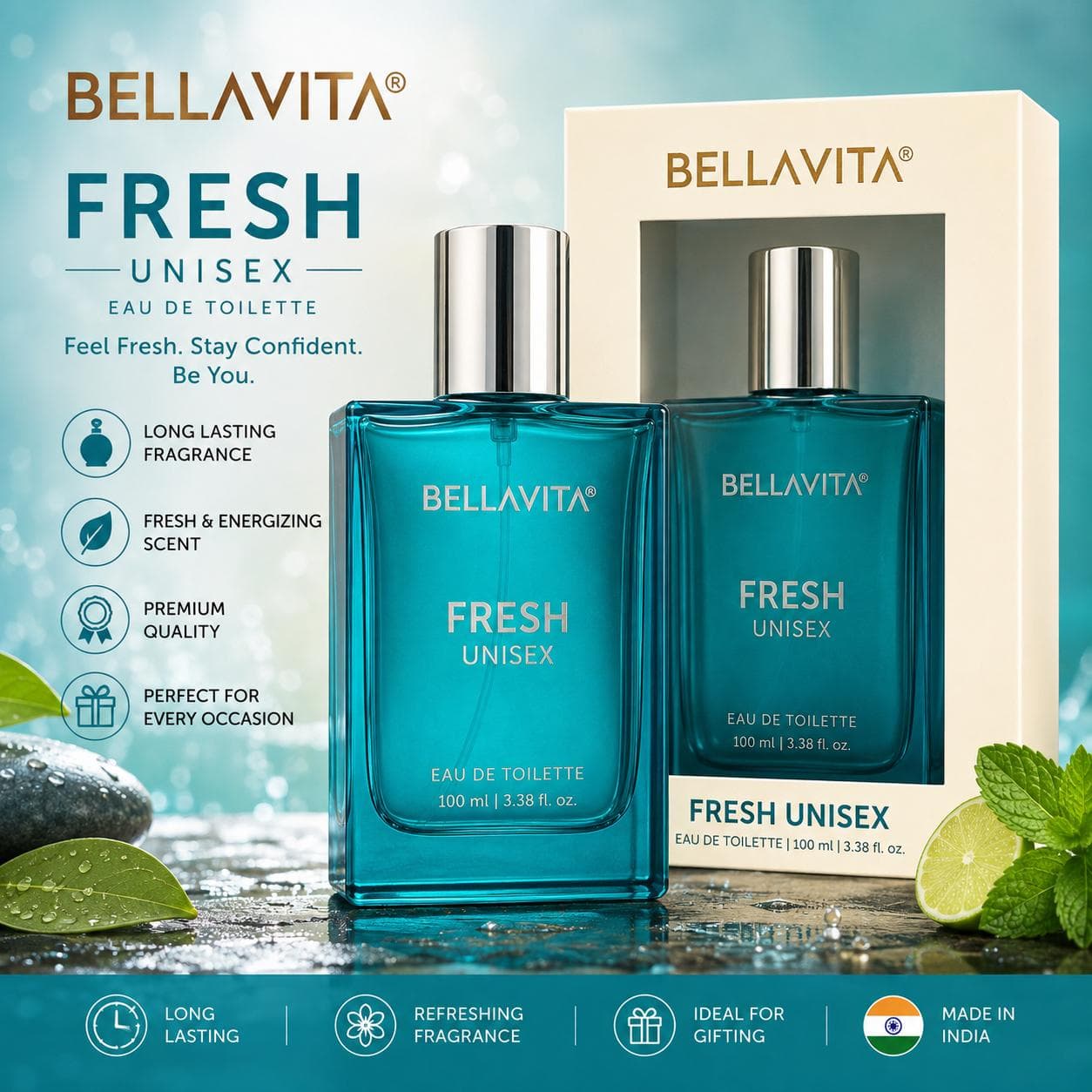 BELLAVITA FRESH UNISEX PARFUM 100ml