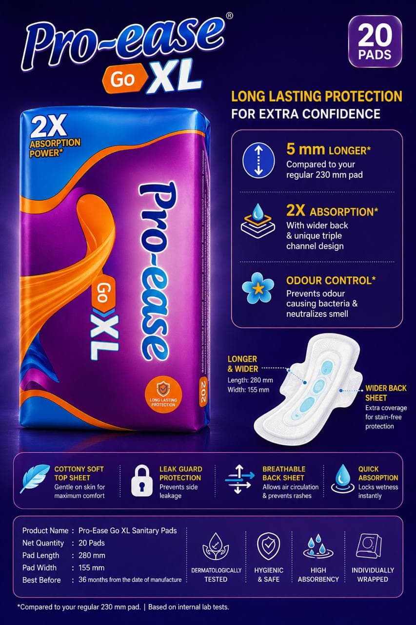 PRO-EASE XL SANITARY PADS