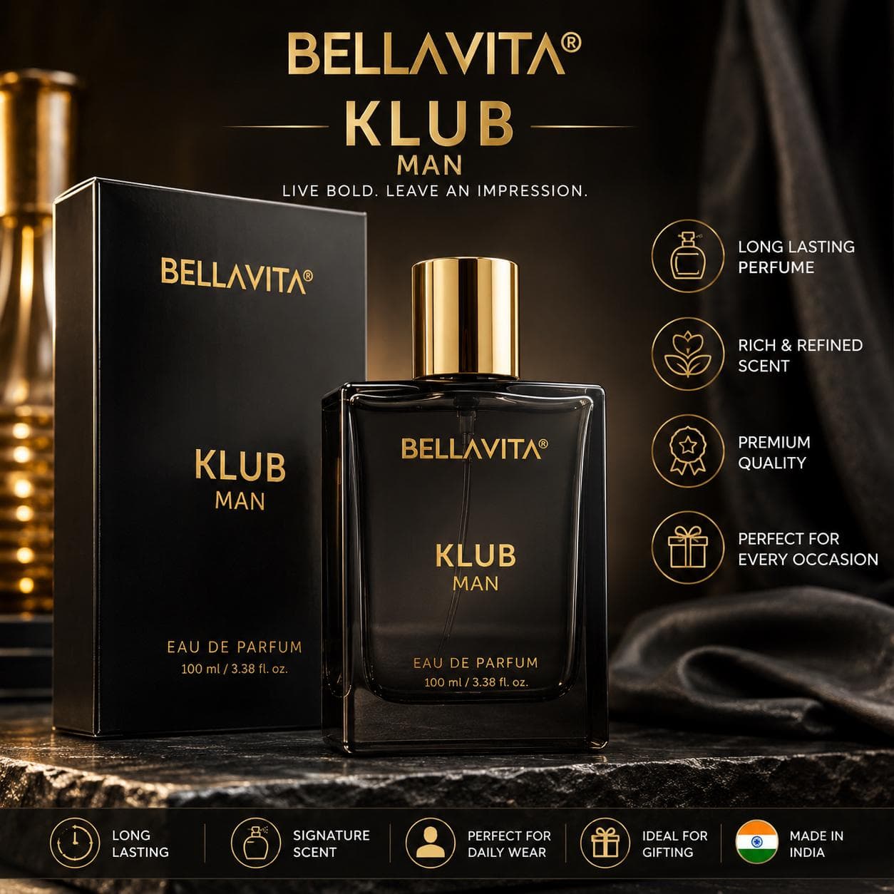 BELLAVITA KLUB MAN PARFUM 100ml